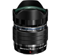OM SYSTEM M.Zuiko Digital ED 8 mm F1.8 PRO Lens, Fast Fixed Focal Length, Suitable for All MFT Cameras (Olympus OM-D & PEN Models, Panasonic G Series), Black
