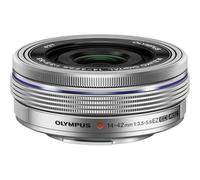 OM SYSTEM OLYMPUS M.Zuiko Digital 14-42mm F3.5-5.6 EZ Silver For Micro Four Thirds System Camera, Compact 3x zoom Lens