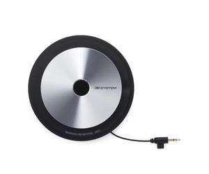 OM SYSTEM Olympus ME33 Table Top Conference Meeting Omni-Directional Microphone with Daisy Chain Capabilities, Black and Silver