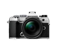 OM SYSTEM OLYMPUS OM-5 Silver Micro Four Thirds System Camera M.Zuiko Digital ED 12-45mm F4.0 PRO kit Outdoor Camera Weather Sealed Design 5-Axis Image Stabilization 50MP Handheld High Res Shot