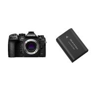 OM SYSTEM OM-1 Micro Four Thirds System Camera, 20 MP BSI Stacked Sensor, 5-Axis Image Stabilisation, Black & BLX-1 - Rechargable Lithium-Ion Battery for OM-1 Camera