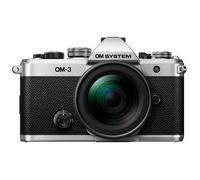 OM System OM-3 Mirrorless Camera in Silver with 12-45mm F4 Pro Lens