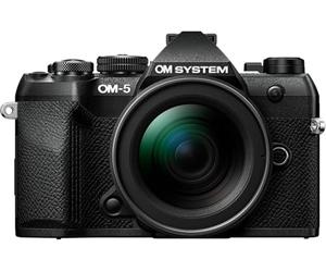 OM SYSTEM OM-5 Mark II MFT Camera & 12-45mm PRO Lens, 20 MP, IP53 Sealing, | Small Lightweight System Camera, 5-Axis Image Stabilisation, 4k Video, 50 MP High Res Shot, Live ND & Focus Stacking, Black