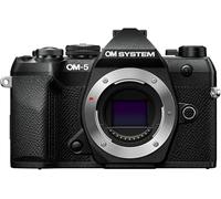 OM SYSTEM OM-5 Mark II MFT Camera, 20 MP Live MOS Sensor, 5-Axis Image Stabilisation, IP53 Weather-proof Sealing, Handheld High Res Shot 50 MP, Black