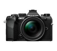 OM SYSTEM OM-5 Mark II MFT Camera incl. lens M.Zuiko Digital ED 12-45mm PRO, 20 MP Live MOS Sensor, 5-Axis Image Stabilisation, IP53 Weather-proof Sealing, Handheld High Res Shot 50 MP, Black/Black