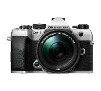 OM SYSTEM OM-5 Mark II MFT Camera incl. lens M.Zuiko Digital ED 14-150mm II, 20 MP Live MOS Sensor, 5-Axis Image Stabilisation, IP53 Weather-proof Sealing, Handheld High Res Shot 50 MP, Silver/Black