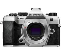 OM SYSTEM OM-5 Mark II Silver MFT Camera, 20 MP Sensor, 5-Axis IS, | Compact 4K Video Mirrorless with 50 MP Handheld High Res Shot, Truepic IX Processor and Live ND for Outdoor Adventure IP53