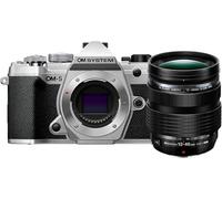 OM SYSTEM OM-5 Micro Four Thirds Camera & 12-40mm F2.8 PRO II Lens, Silver