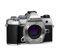 OM SYSTEM OM-5 Micro Four Thirds System Camera, 20 MP Live MOS Sensor, Improved 5-Axis Image Stabilisation, IP53, Handheld High Res Shot, Silver