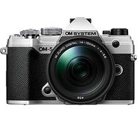 OM System OM-5 Silver Camera with M.Zuiko Digital 14-150mm F4-5.6 II Lens | Micro Four Thirds 20 MP Live MOS Sensor, 4K Video, 5-Axis Image Stabilization, IP53 Weatherproof, Handheld High Res Shot