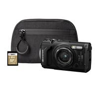 OM System TG-7 12MP 4x Zoom Tough Compact Camera (Camera + 64GB SD Card + Case)