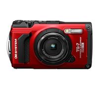 OM SYSTEM Tough TG-7 Digital Camera 12MP Red Waterproof 4K Video | Shockproof Rugged Compact Camera, F2.0 Lens, 4x Zoom, GPS, Wi-Fi & USB-C. Pro Macro Modes & 15m Depth Waterproofing