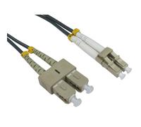 OM1 Grey Fibre Optic LC SC Duplex MM 62.5 125 Patch LSZH Cable 1m