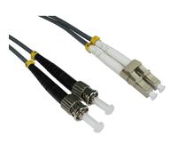 OM1 Grey Fibre Optic LC ST Duplex MM 62.5 125 Patch LSZH Cable 1m