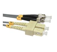 OM1 Grey Fibre Optic ST SC Duplex MM 62.5 125 Patch LSZH Cable 10m
