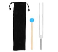 OM136.1 Hz Tuning Fork Set, Aluminium Alloy Tuning Fork with Silicone Hammer and Bag, Sound Healing Therapy Tool Set for Chakra, Healing, Sound Therapy, Repair
