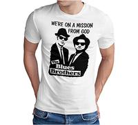 OM3 - Blues Brothers - Mission from GOD - T-Shirt Jake and Elwood Blues USA, L, White