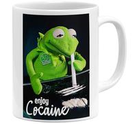 OM3® - Enjoy-Cocaine-Frog - Mug | Ceramic Mug | 11 oz 325 ml | Printed on Both Sides | White