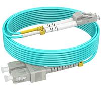 OM3 SC to LC Multimode Fiber Patch Cables, LSZH,3ft/1m | RamboCables, Fiber Optic Cord Jumper Duplex, MMF 50/125μm 10G, 10G/40G, OD 2.0mm, Yellow