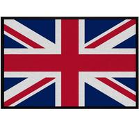 OM3® Union Jack Door Mat British Flag - U.K. England Flag - Non-Slip & Washable - 60 x 40 cm