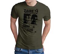 OM3® ZAIRE74 Foreman vs Ali Men's T-Shirt Rumble In The Jungle Heavyweight Boxing Fight S - 4XL - Green - XX-Large