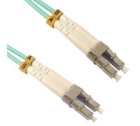 kenable OM4 Fibre Optic Cable LC to LC Duplex Multimode 50/125 LSZH Aqua 3m