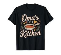 Oma Kitchen Baking Pretzel Bread German Grandma Cooking T-Shirt