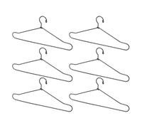 Omabeta 10PCS Doll Clothes Hangers, Miniature Metal Cute Cartoon Closet Decor Accessories, Organize Doll Wardrobe For Kids Room Nursery, Black (150mm)