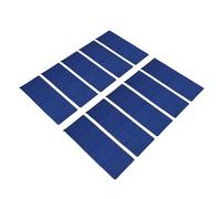 Omabeta 10pcs Flood Sandbags, Reusable 600D Polyester Water Barrier with Elastic Band Closure, for House Door Window Garage Basement Hurricane Protection (Blue)