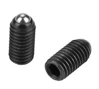 Omabeta 10pcs M8 Ball Plunger Set with Durable Carbon Steel Spring Plungers for Accurate Positioning in Mechanical Devices (M8*16(10PCS))
