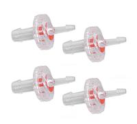 Omabeta 10Pcs One Way Check Valve Durable PP Plastic Water Stop Hose Connector for Fish Tank and Industry (3 to 7 one Way)