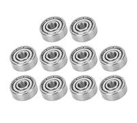 Omabeta 10PCS S624ZZ Stainless Steel Ball Bearings for Roller Skates Longboards High Speed Durable 4x13x5mm