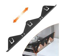 Omabeta 2PCS Retractable Stove Cover, Adjustable 35-69cm Stove Guard Stainless Steel for Kitchen Counter Side