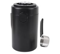 Omabeta 304 Stainless Steel Airtight Coffee Canister, Dry Food Container with Humidity Monitoring System for Tea Cereal Beans
