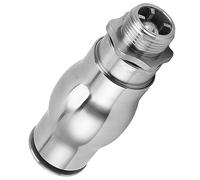 Omabeta 304 Stainless Steel Frothy Nozzle, Champagne Bubble Water Fountain Nozzle with 90 Degree Jet Angle for Pool Patio Landscape (G1.5'')