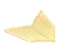 Omabeta 36pcs Bamboo Knitting Needles Lightweight Durable Single Tip