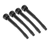 Omabeta 4PCS Black Rubber Milking Liner Replacement Accessories for Cow and Goat Milking Machines - Durable and Safe Teat Cup Liners