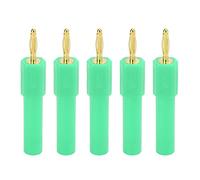 Omabeta 5Pcs Strong Connectivity Convert Banana Plug for Efficient Use and Multiple Purposes 2mm to 4mm Conversion Banana Plug for Inverters, Ships, Automobiles, and More (Green)