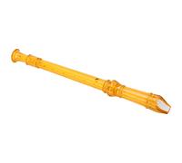 Omabeta 8-Hole Clarinet Transparent for Beginners, ABS Material with Excellent Intonation and Response, Portable Wind Instrument, Includes Cleaning Rod and User Manual (Orange)
