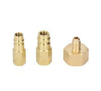 Omabeta AC Retrofit Fitting Adapter Kit, High Low Pressure Conversion Adapter with 1/4 in SAE Female Thread for R134A Air Conditioner