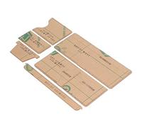 Omabeta Acrylic Template DIY Wallet Stencil Durable Craft Tools for Handmade Leather Projects 6PCS