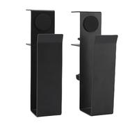 Omabeta Adjustable Laptop Mount Space Saving Sturdy Side Desk Organizer for Home Office Storage Clamp On Table Hanging Storage for Legroom Under Desk, Carbon Steel, 2pcs