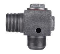 Omabeta Air Compressor Check Valve, Durable Cast Iron One Way Check Valve for Air Compressor Parts, 10mm Elbow, Reliable Performance
