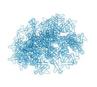 Omabeta Airplane Paper Clips Exquisite Blue Design for File Organization, 100PCS Metal Paper Clips Set for Students, Office Workers with Storage Box Included