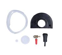 Omabeta Angle Grinder Dust Cover Adjustable Water Outlet Durable Cast Iron Grinder Dust Shroud for Surface Grinding with Brass Valve and Water Pipe