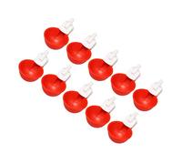 Omabeta Automatic Chicken Waterer 10pcs Durable Plastic Poultry Drinking Cups for Chickens Ducks Geese 6cm Diameter