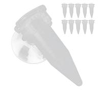Omabeta Automatic Fish Tank Feeding Cup, Durable Red Funnel for Live Food in Aquariums, Easy to Install, 10 Pack