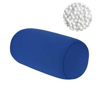 Omabeta Beanie Pillow Micro Mini Microbead Back Cushion Roll Throw Pillow Travel Home Sleep Neck Support with Soft Tiny Squishy Micro Beads(blue)