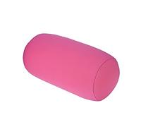 Omabeta Beanie Pillow Micro Mini Microbead Back Cushion Roll Throw Pillow Travel Home Sleep Neck Support with Soft Tiny Squishy Micro Beads(pink)