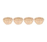 Omabeta Bird Handmade 4pcs Natural Nesting Houses for Small Birds Parrots Canaries Durable Design